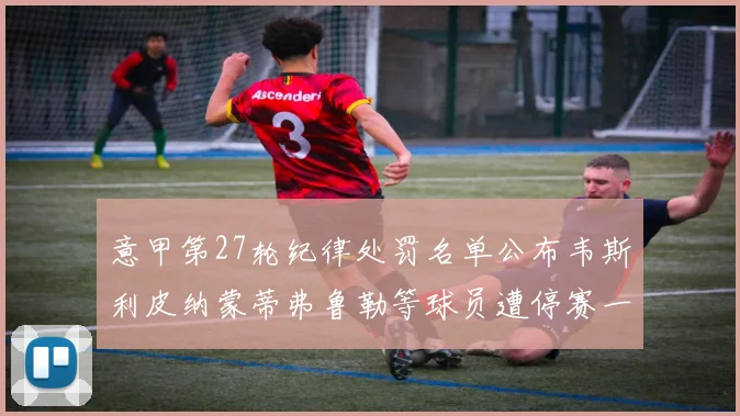 意甲第27轮纪律处罚名单公布韦斯利皮纳蒙蒂弗鲁勒等球员遭停赛一轮